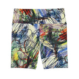 Scribble Explosion Athleisure Shorts