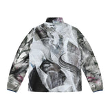 Time Stream Collapse Puffer Jacket