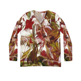 Scorched Desire Scorched Embers Long-Sleeve V-neck Shirt