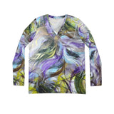Counter-reformation Long Sleeve V-neck Shirt (AOP)