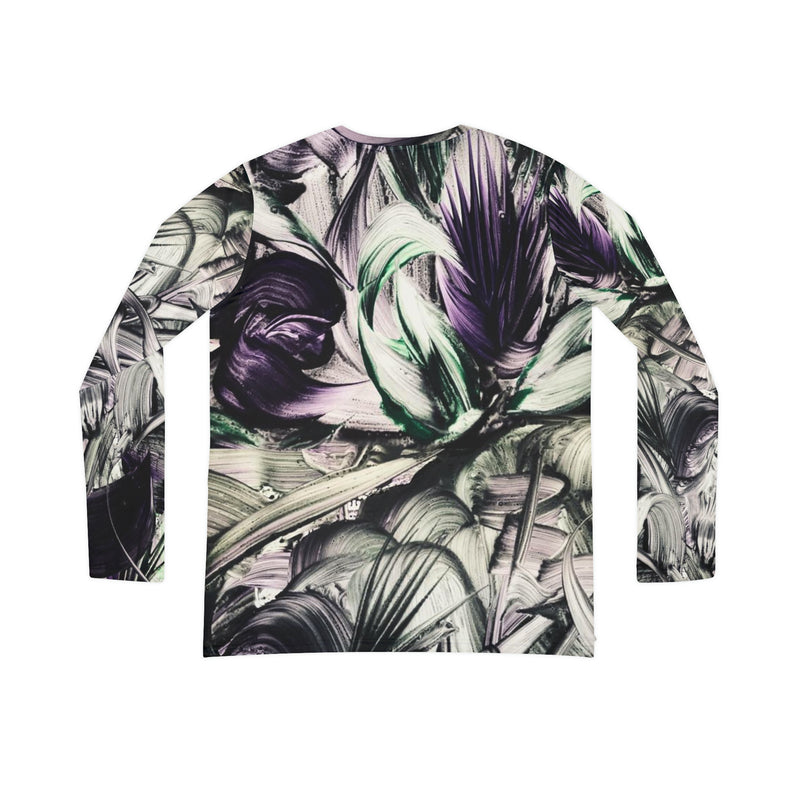 Purple Thorns Long Sleeve V-neck Shirt
