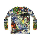 Scribble Time Explosion Long Sleeve V-neck Shirt