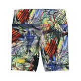 Scribble Explosion Athleisure Shorts