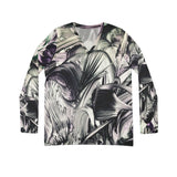 Purple Thorns Long Sleeve V-neck Shirt