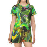 Jungle Neon T-Shirt Dress