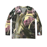 Gold Ejecta Long Sleeve V-neck Shirt