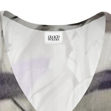 Time Foliage Purple Silk Kaftan