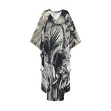 Purple Thorns Silk Kaftan