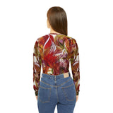 Scorched Desire Scorched Embers Long-Sleeve V-neck Shirt