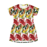 Scribblecore Wavy T-shirt dress