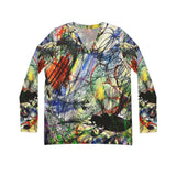 Scribble Time Explosion Long Sleeve V-neck Shirt