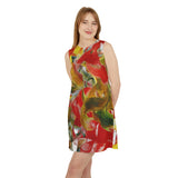 Morpheme Balance Flames Sleeveless Dress