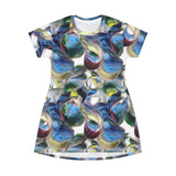 Scribblecore Clouds T-Shirt Dress