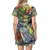 Scribblecore Yellow T-Shirt Dress