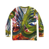 Giardino del Tempo Long Sleeve V-neck Shirt