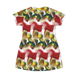 Scribblecore Wavy T-shirt dress