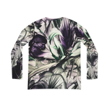 Purple Thorns Long Sleeve V-neck Shirt
