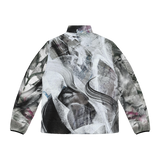 Time Stream Collapse Puffer Jacket