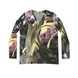 Gold Ejecta Long Sleeve V-neck Shirt