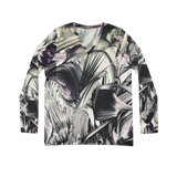Purple Thorns Long Sleeve V-neck Shirt