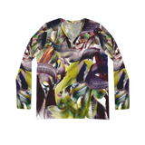 Blushing Chaos Long Sleeve V-neck Shirt