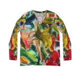 Morpheme Bouquet Long Sleeve V-neck Shirt