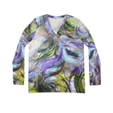 Counter-reformation Long Sleeve V-neck Shirt (AOP)