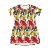 Scribblecore Wavy T-shirt dress