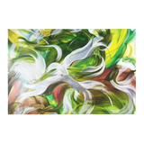 Green Swoon Area Rug