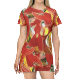 Morpheme Blazes Tropical T‑Shirt Dress