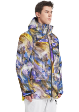 Morpheme Blurred Flames Ski Pullover