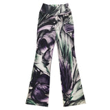 Purple Thorns Flare leggings