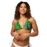 Scribblecore Green bikini top
