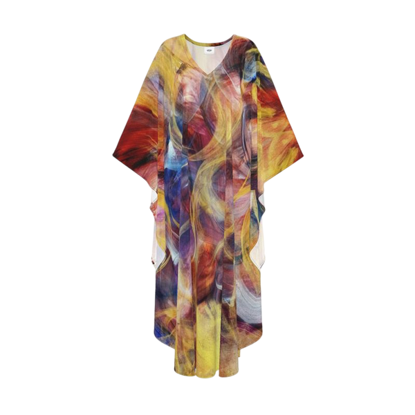 Morpheme Combustion Silk Dress