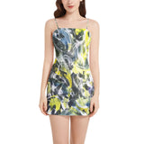 Time Collapse Strap Mini Dress