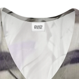 Time Foliage Purple Silk Kaftan