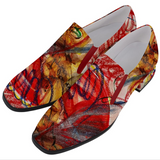 ANGST SCRIBBLE SATIN LOAFERS