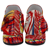 ANGST SCRIBBLE SATIN LOAFERS