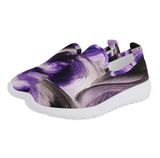 PURPLE SCRIBBLE SNEAKERS