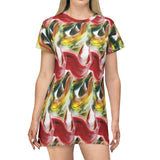 Scribblecore Wavy T-shirt dress