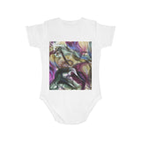 Purple Swoon Baby Bodysuit