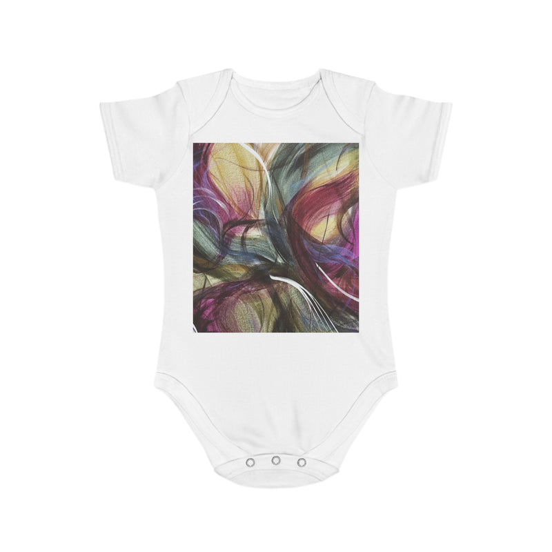 Purple Swoon Baby Bodysuit