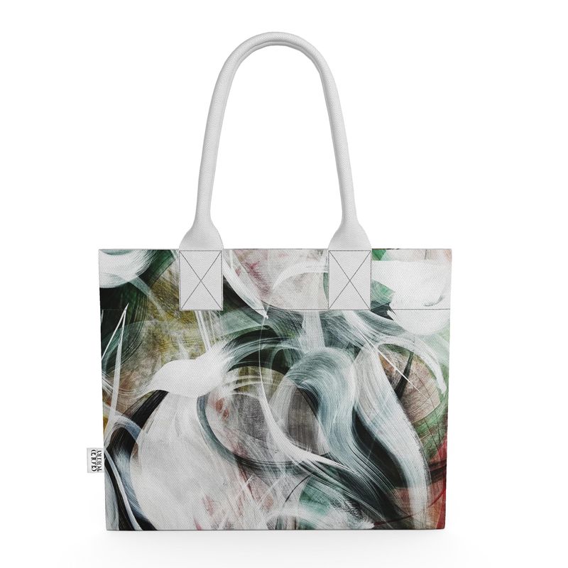 Cloudy Green Rivulet Tote