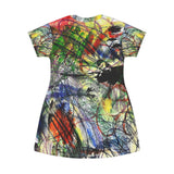 Scribblecore Yellow T-Shirt Dress