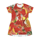 Morpheme Blazes Tropical T‑Shirt Dress