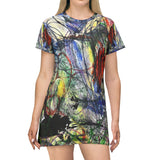 Scribblecore Yellow T-Shirt Dress