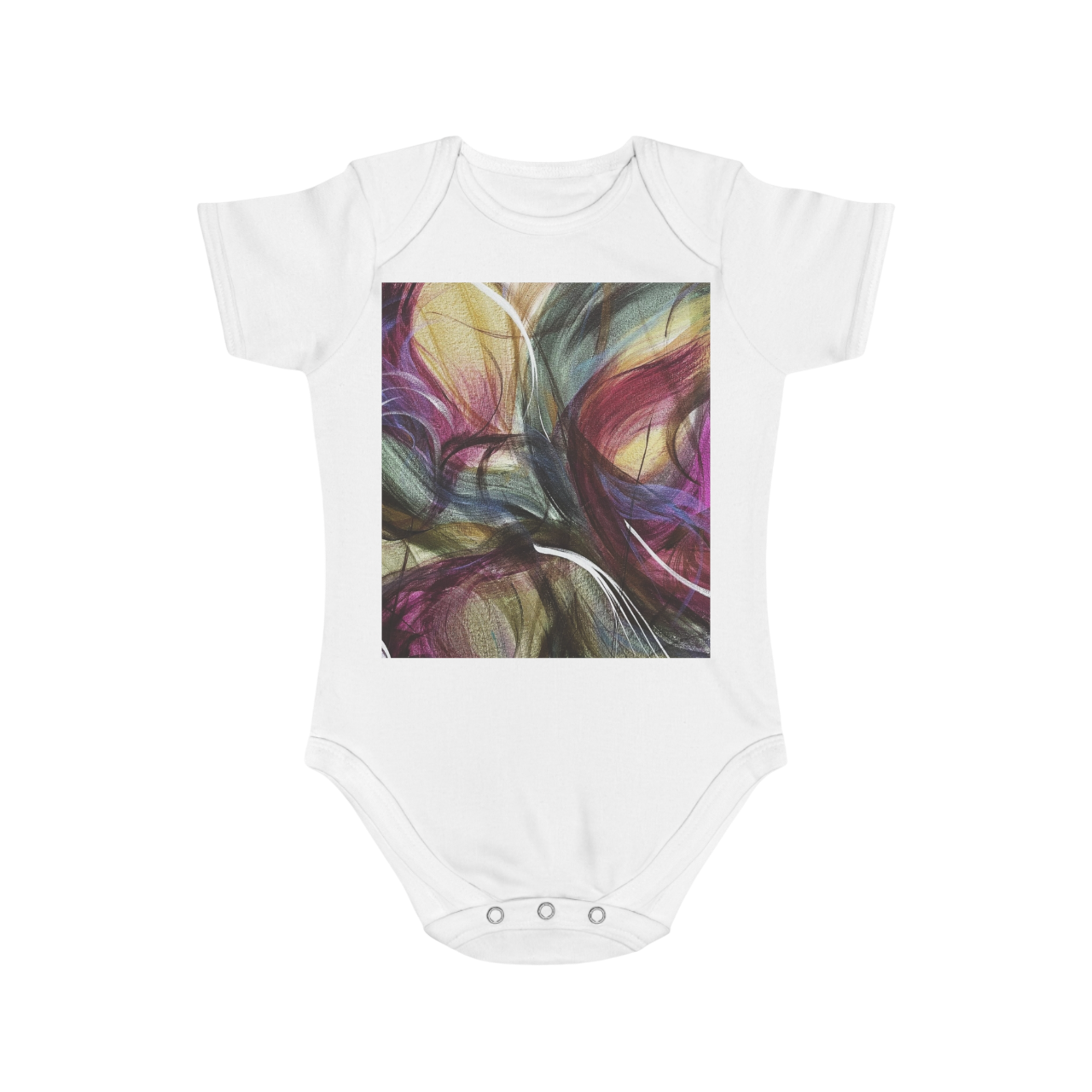 Purple Swoon Baby Bodysuit