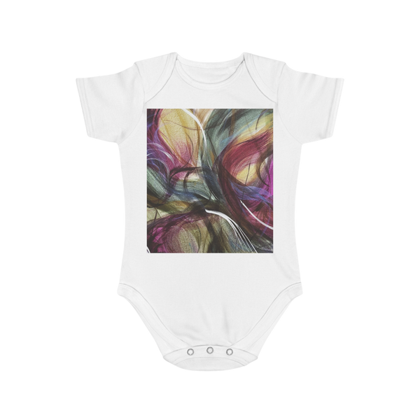 Purple Swoon Baby Bodysuit