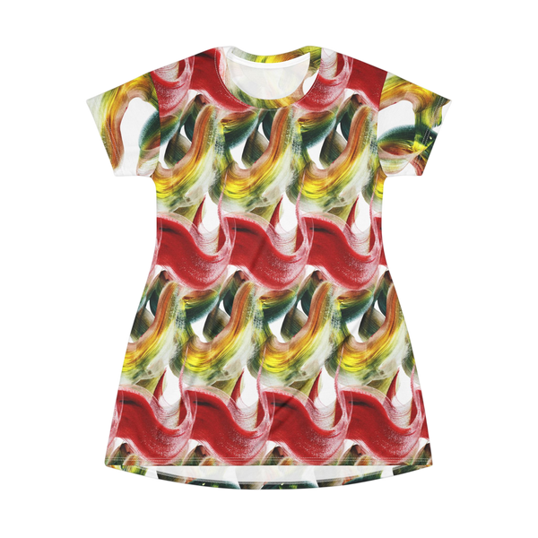 Scribblecore Wavy T-shirt dress