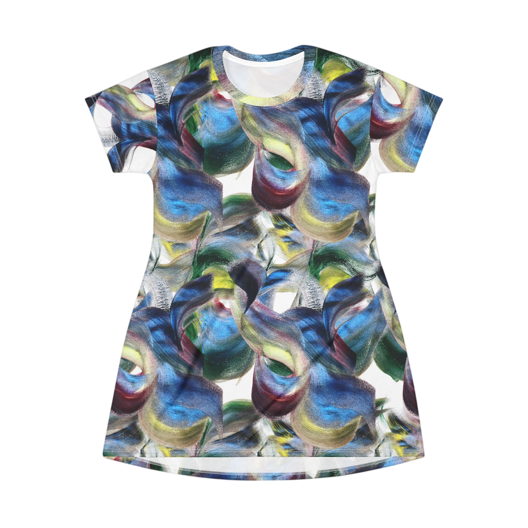 Scribblecore Clouds T-Shirt Dress